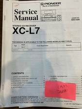PIONEER XC-L7 XCL7 Manuale di