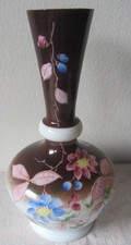 Vaso decorativo - stile liberty - decoro floreale /opalina