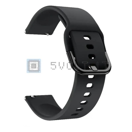 Cinturino silicone nero 20mm - cinturino,