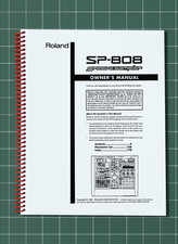 Roland SP-808 — Manuale d'uso Istruzioni per l'uso — 196 pagine — Made in USA