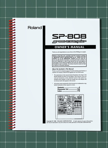 Roland 808 manuale - roland, —