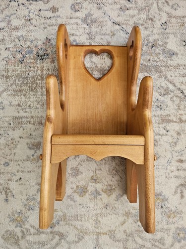 Sedia bambola cuore - , legno