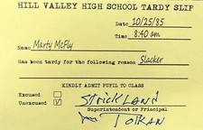 James Tolkan Signed Back to