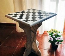 Scacchiera in marmo artigianale - pezzo unico da collezione