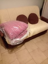 divano letto usato 1 piazza e mezzo, due Coperture 