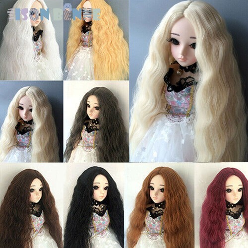Perruque poupée bjd pour - poupée,