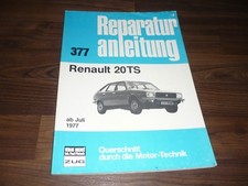 RENAULT 20 R20 TS dal 1977 motore cambio telaio elettrico MANUALE OFFICINA