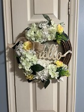 Spring Hello Wreath 14 inches 