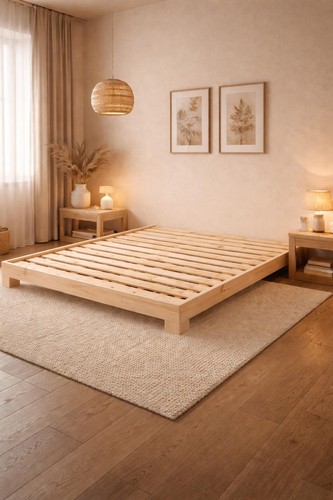 Letto terra futon legno - letto, in