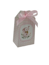 Scatola Tag portaconfetti rosa