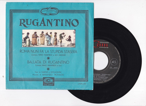 Disco giri nino manfredi - 45,