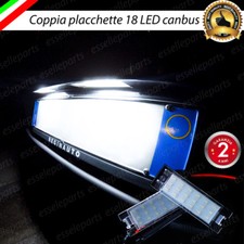 PLACCHETTE A LED LUCI TARGA 18 LED SPECIFICHE FIAT GRANDE PUNTO 6000K NO ERROR