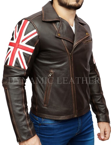 Giacca pelle uomo vintage