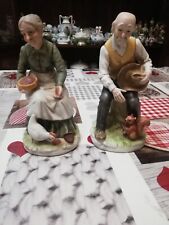 Coppia Statuine Ceramica Foreign Vecchietti