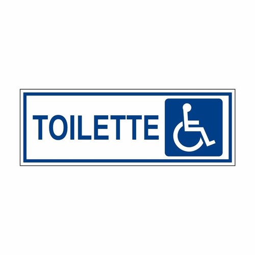 Adesivo cartello toilette - adesivo,