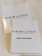 HAMILTON Libretto istruzioni orologio Cronografo Quarzo 