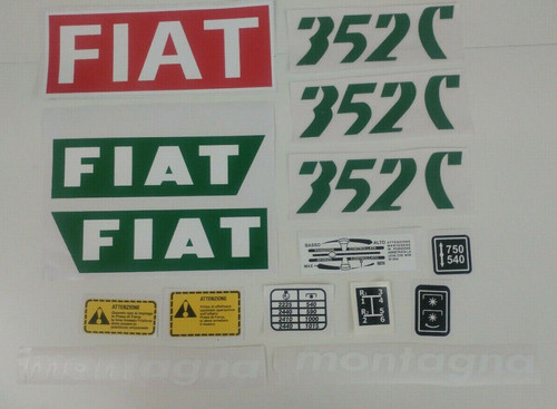 Adesivi decalcomanie fiat 352 - decalcomanie,
