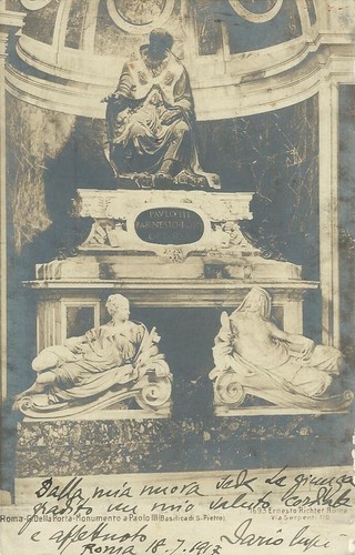 Cartolina postale roma inviata - cartolina,