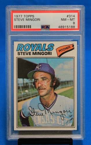 1977 topps 314 steve mingori - 314,