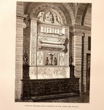 Stampa Antica 1875= ROMA =
