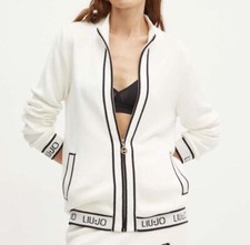 Cardigan In Maglia Misto Seta