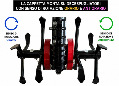 Gruppo zappette ø26 denti - Ø26-9,
