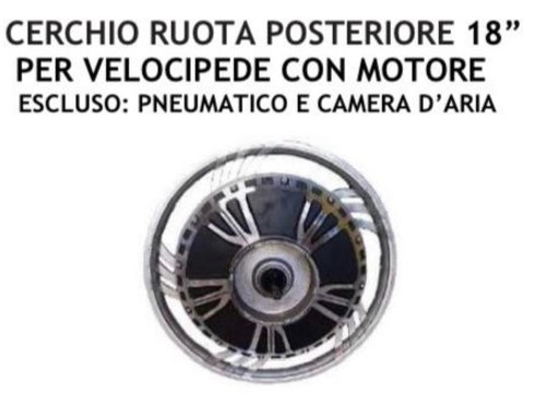 Cerchio posteriore completo - posteriore, di