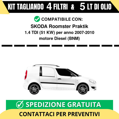 Tagliando per skoda roomster - per,