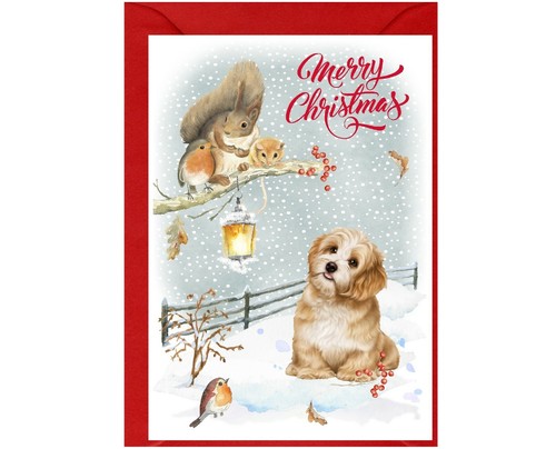 Biglietto natale lhasa apso - biglietto,