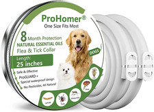 2Pz Collare Antipulci Antiparassitario per Tutti i Tipi Di Cani Efficacia 8 Mesi