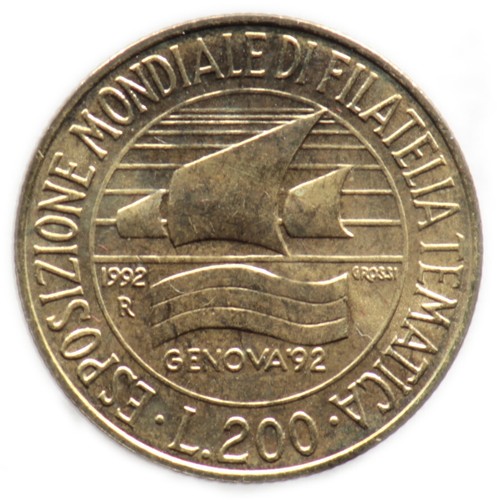 200 lire 1992 italie italia - 1992, /