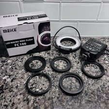 Meike FC100 LED anello macro luce flash per fotocamere reflex digitali Canon Nikon Olympus