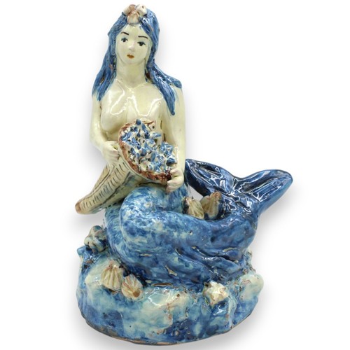Sirena con cornucopia fiori - sirena,