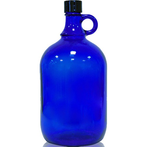 Bottiglia vetro litri blu - di, 2
