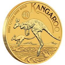 Moneta d'oro pepita canguro 2026 - Australia - moneta da investimento - 1/10 oz ST