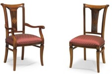 SEDIA/CAPOTAVOLA IN LEGNO IMBOTTITA E RIVESTITA CON TESSUTI E ECOPELLE LUSSO158