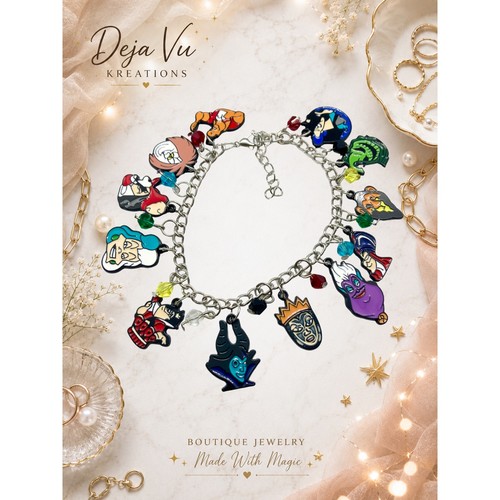Bracciale charm cattivi - bracciale,