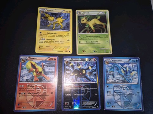 Pokemon lotto 5 eeveelution - -,