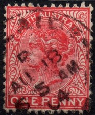 AUSTRALIA MERIDIONALE 1899/1911 - Regina Vittoria - Usato 1 penny D. 12x11½ #AX1