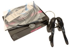 Campagnolo Athena 11 Velocità TRIPLA Carbonio Ergopower Leve Freno Cambio NOS NUOVO