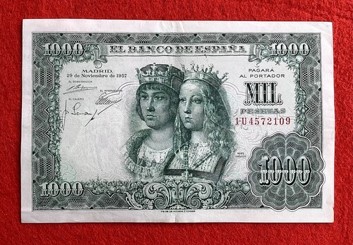 1000 pesetas 1957 - 1000, *
