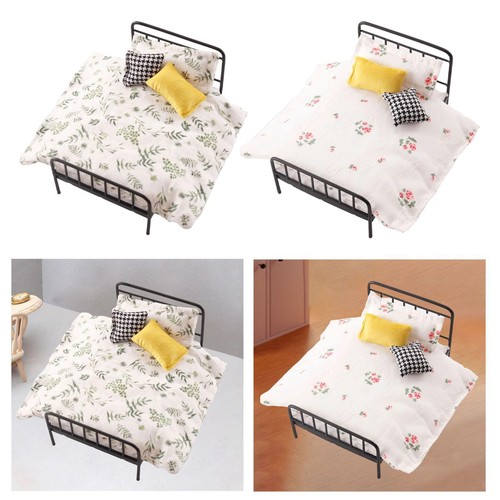 Letto miniatura casa bambole - letto,