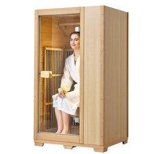 Sauna Legno a Infrarossi Lontani 1140 W Sauna Spa per Casa per Una Persona