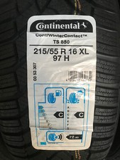 4 PNEUMATICI 215/55 R16 97H XL CONTINENTAL CONTI WINTER CONTACT TS850 DOT2015