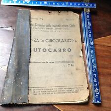 LICENZA CIRCOLAZIONE PER