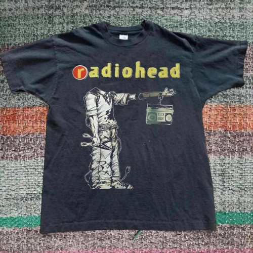 Shirt radiohead banda - banda, nera