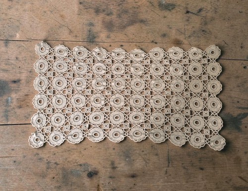 Vintage crochet table - crochet, runner