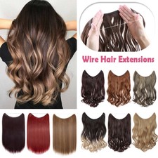 Extension capelli US Secret filo in un pezzo spesso fascia nascosta reale come umano