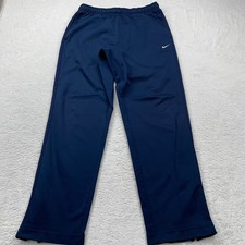 Pantaloni Nike vintage blu navy atletica pista uomo media cerniera caviglia