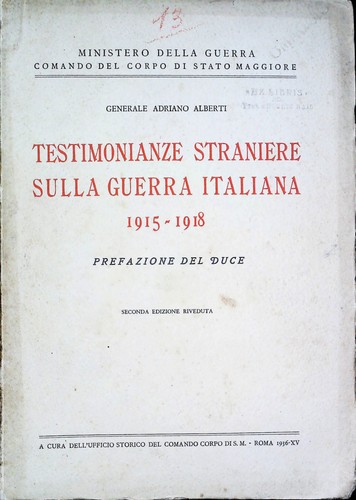 Testimonianze straniere sulla - straniere,
